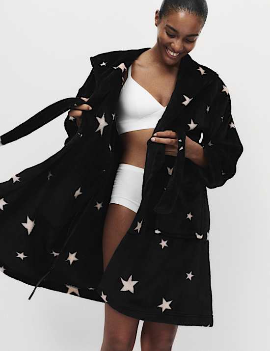 Printed Shimmer Dressing Gown