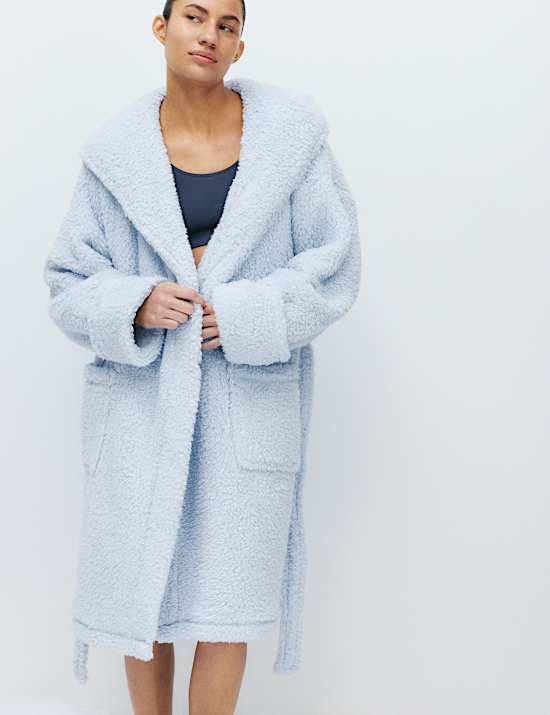 Borg Short Dressing Gown