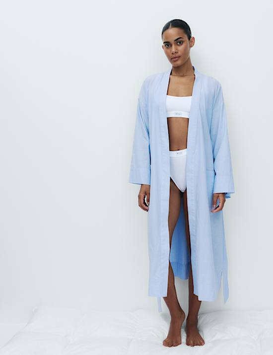 Pure Cotton Chambray Wrap