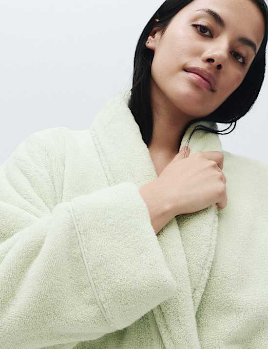 Pure Cotton Towelling Dressing Gown