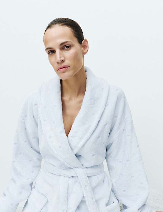 Spot Carved Dressing Gown