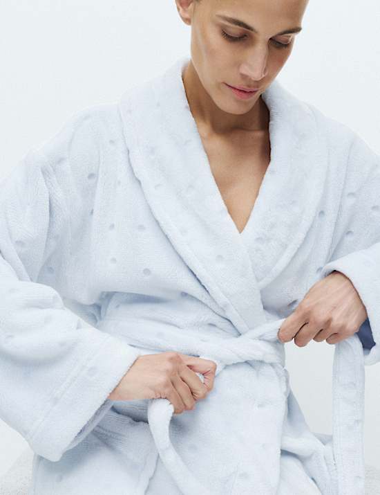 Spot Carved Dressing Gown