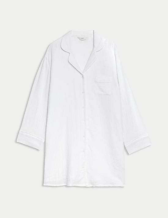 Pure Cotton Revere Nightshirt