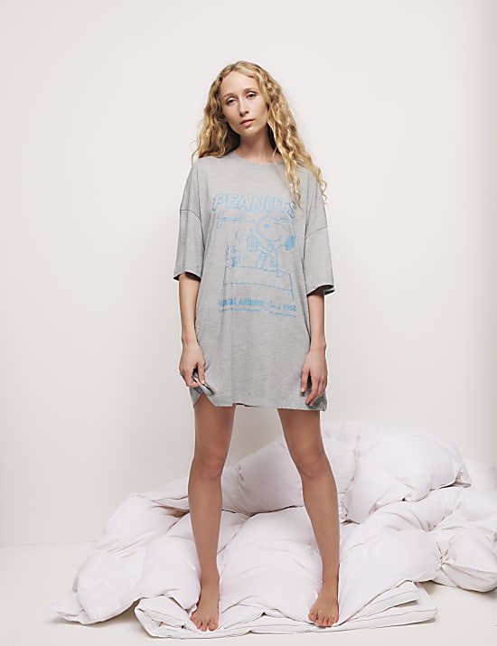 Cotton Modal Snoopy&trade; Graphic Nightshirt