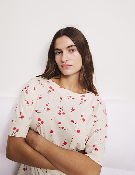 2pk Pure Cotton Printed Nightdresses