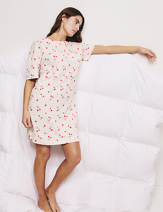 2pk Pure Cotton Printed Nightdresses