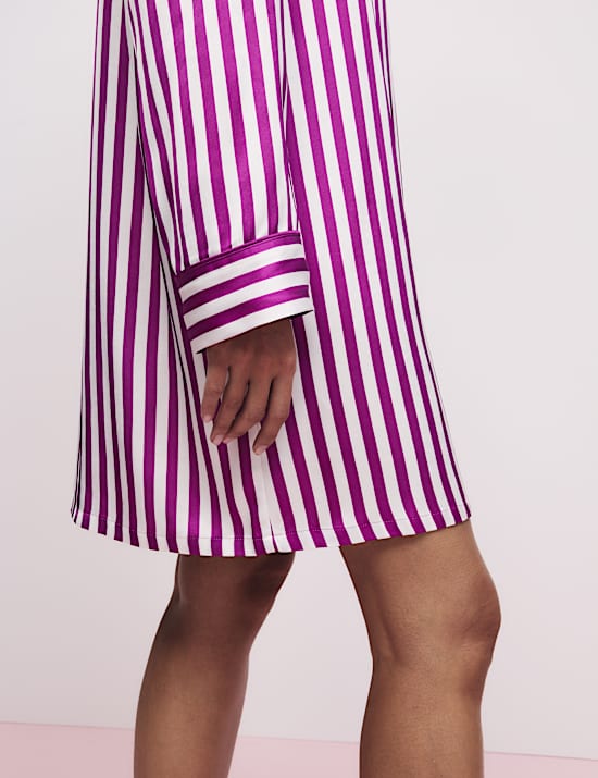 Chemise de nuit à rayures