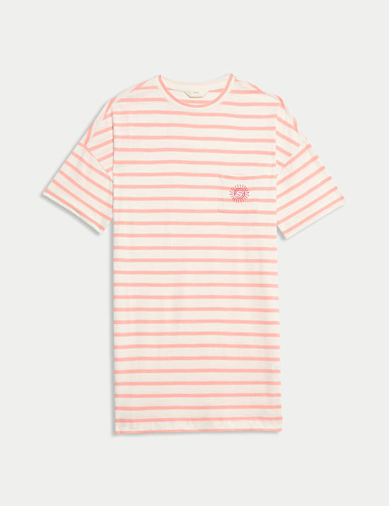 Pure Cotton Striped Nightshirt
