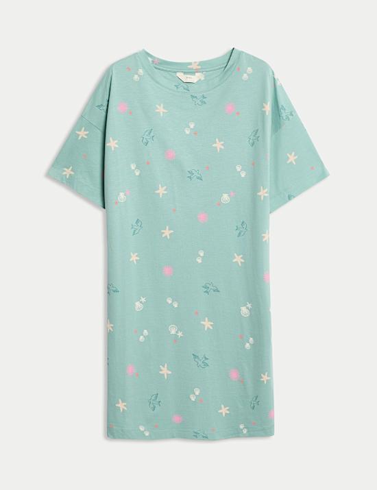 Cotton Modal Printed Nightdress