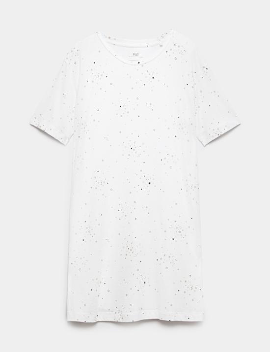 Cotton Modal Striped Nightdress
