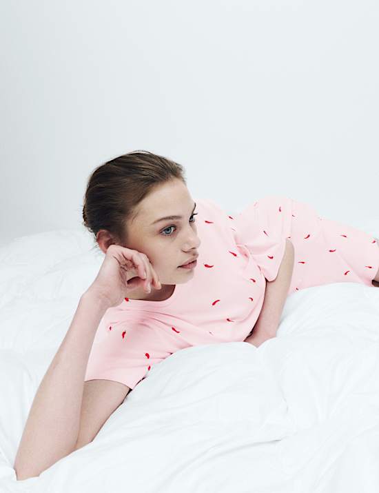 Cotton Modal Printed Minishirt