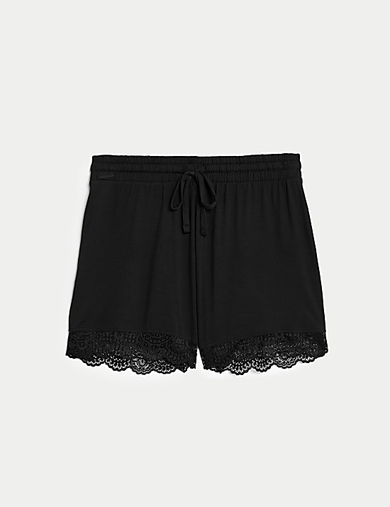 Body Soft&trade; Lace Trim Pyjama Shorts