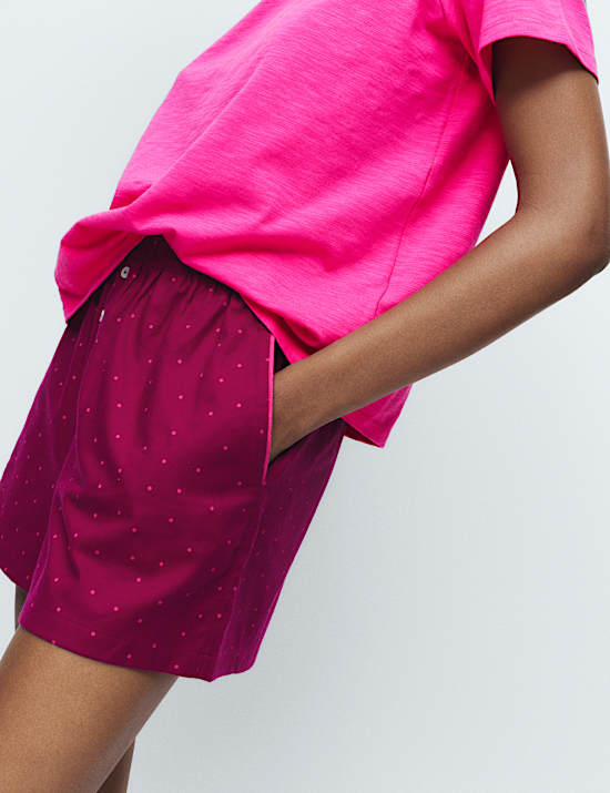 Pack de 2 pantalones cortos de pijama estampados 100% algodón