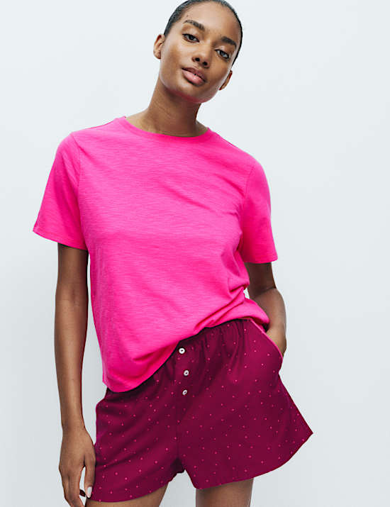 Pack de 2 pantalones cortos de pijama estampados 100% algodón