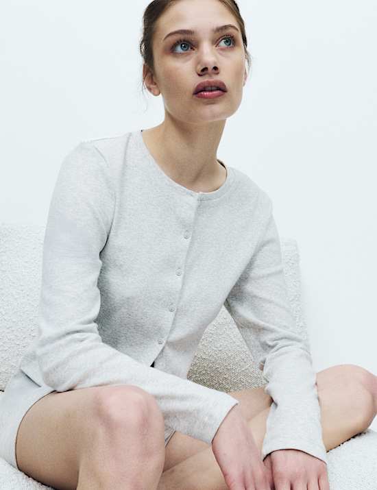 Cotton Rich Ribbed Pyjama Shorts