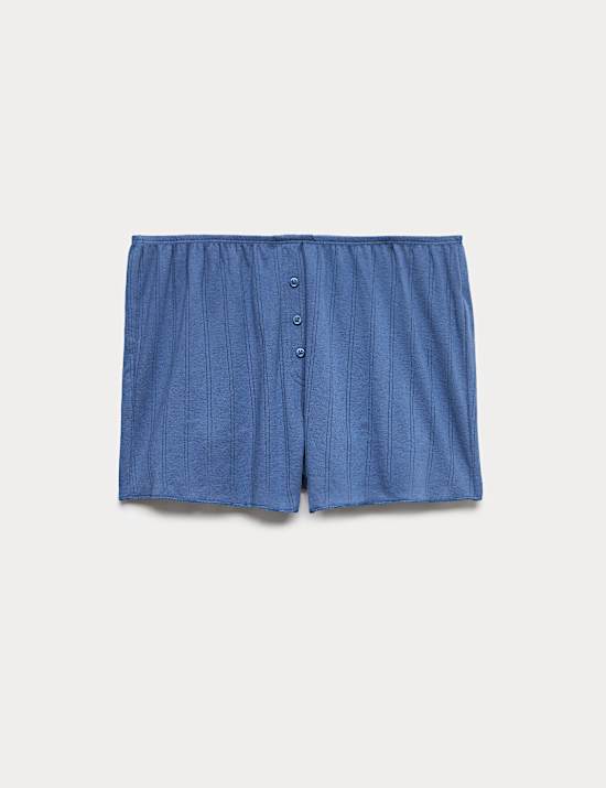 Pure Cotton Pointelle Pyjama Shorts