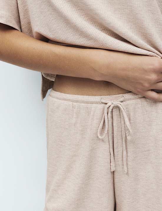 Modal Rich Ribbed Pyjama Shorts