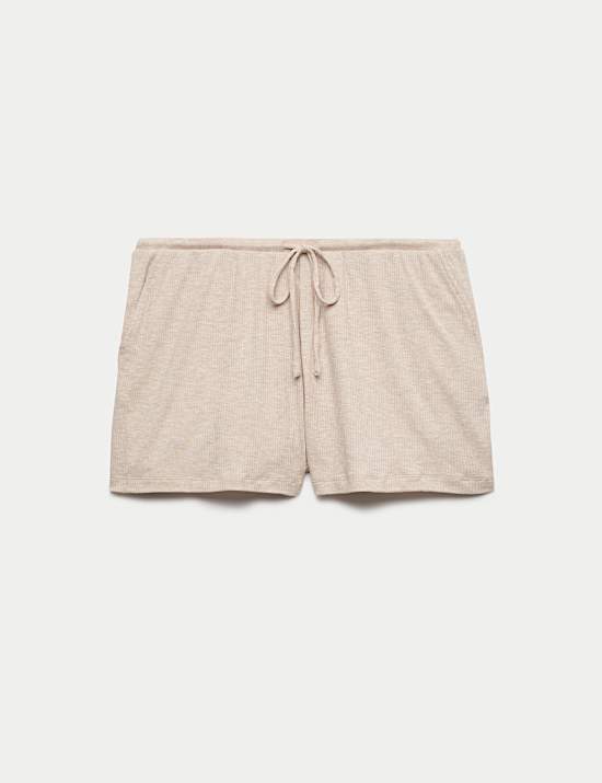 Modal Rich Ribbed Pyjama Shorts