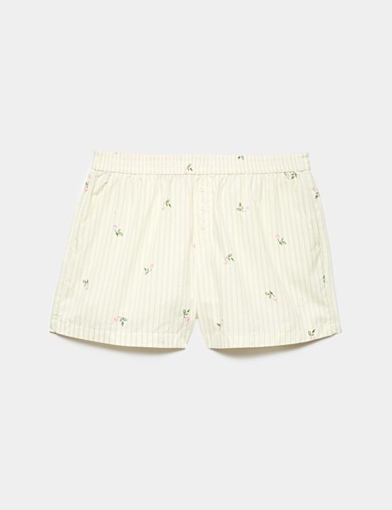 Pure Cotton Radish Printed Pyjama Shorts