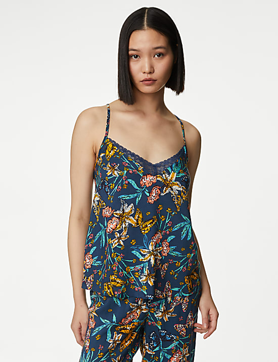 Atasan Kamisol Motif Bunga