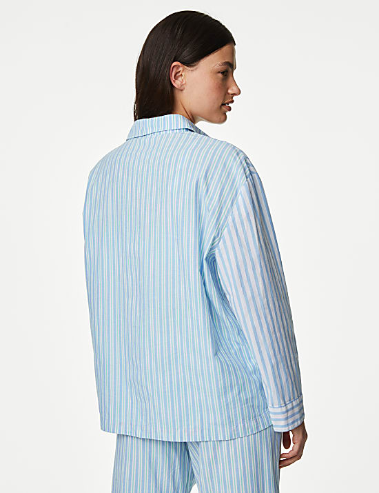 Cool Comfort&trade; Pure Cotton Striped Pyjama Top