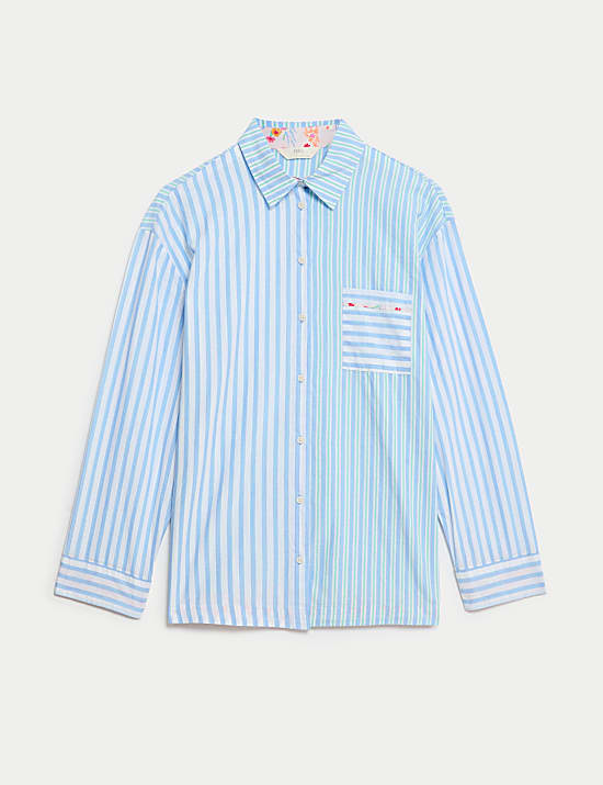 Cool Comfort&trade; Pure Cotton Striped Pyjama Top