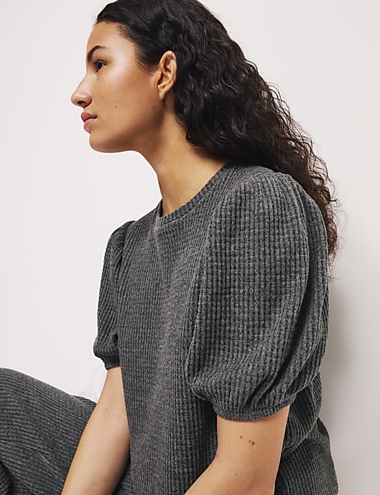 Cosy Waffle Pyjama Top