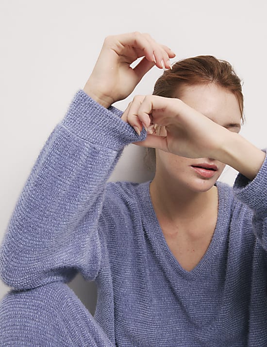 Feather Knit Lounge Sweatshirt