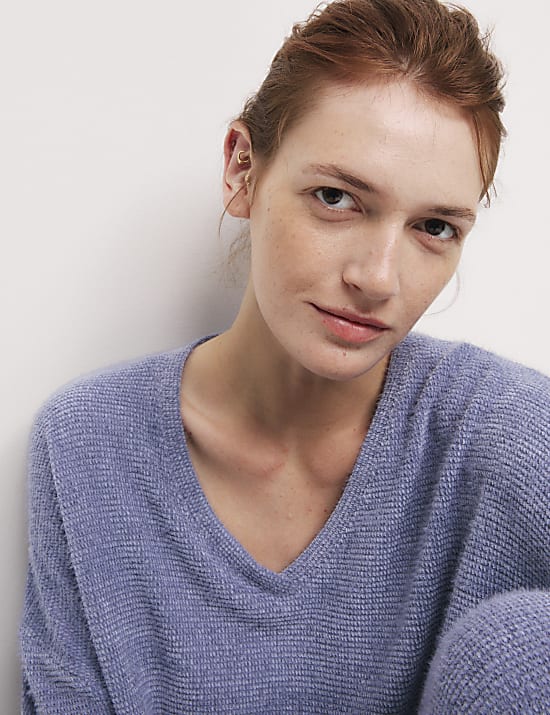 Feather Knit Lounge Sweatshirt