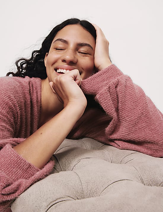 Feather Knit Lounge Sweatshirt