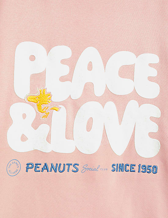 Katoenrijk casual sweatshirt met Peanuts™