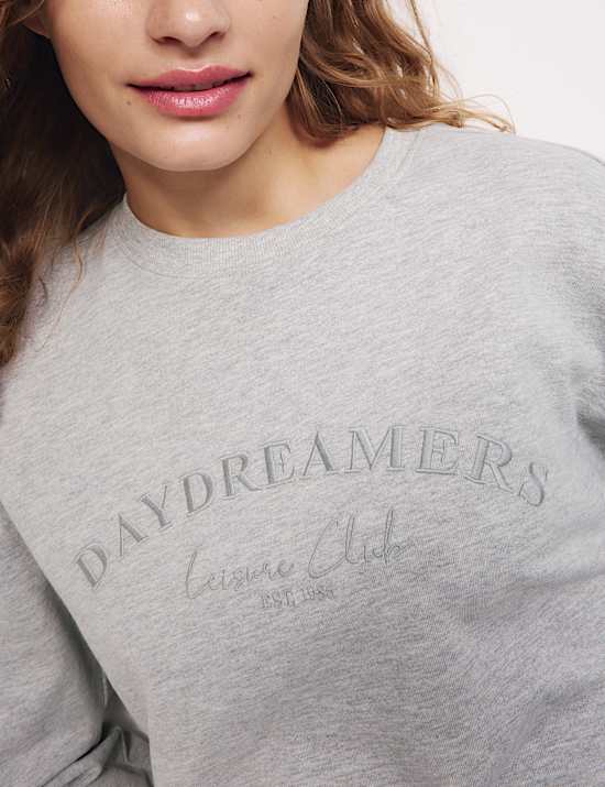 Loungesweatshirt met Cool Comfort™ en borduursel