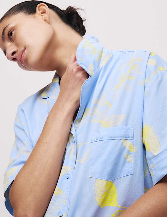 Pure Cotton Printed Pyjama Top