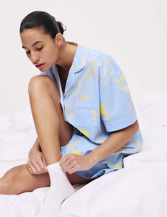 Pure Cotton Printed Pyjama Top
