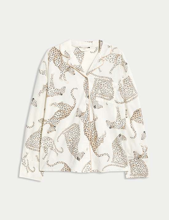 Haut de pyjama 100 % coton à imprimé animal