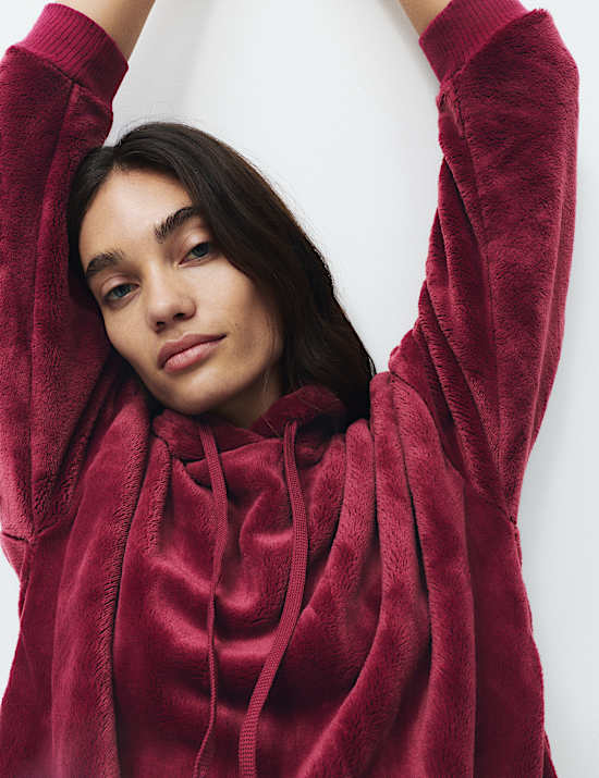 Fur Fleece Lounge Hoodie