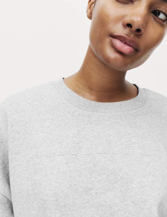 Cotton Rich Brushback Lounge Sweatshirt