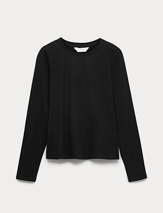 Haut de pyjama à manches longues en coton