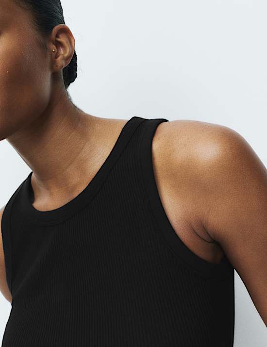 Cotton Modal Ribbed Cami Pyjama Top