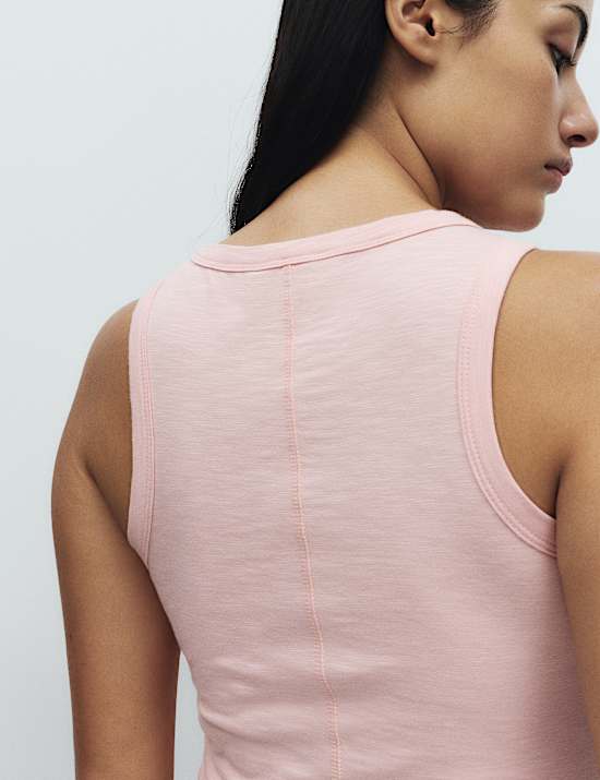 2pk Cotton Rich Pyjama Vest Tops