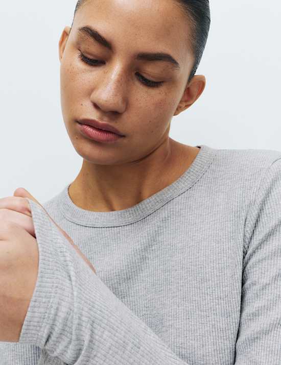 Cool Comfort&trade; Cotton Modal Rib Pyjama Top