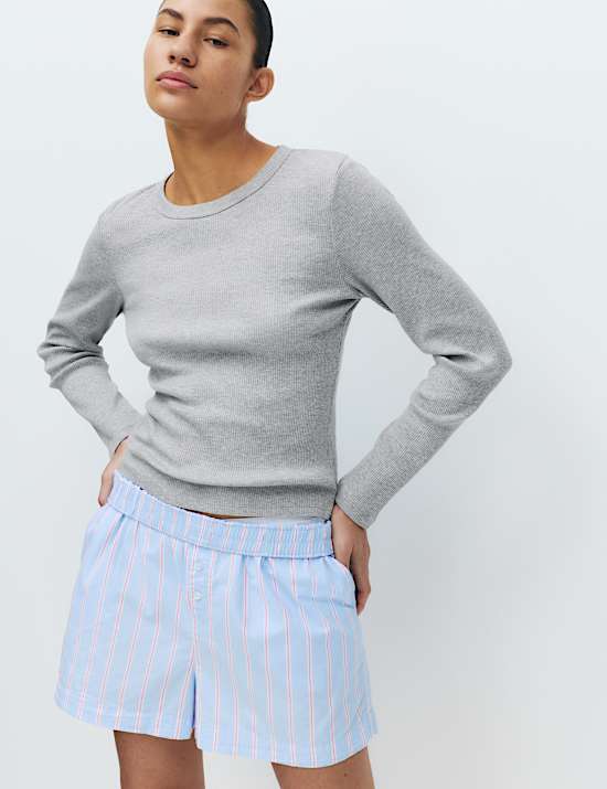 Cool Comfort&trade; Cotton Modal Rib Pyjama Top