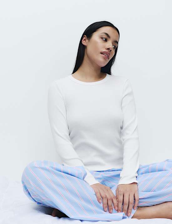 Cool Comfort&trade; Cotton Modal Rib Pyjama Top