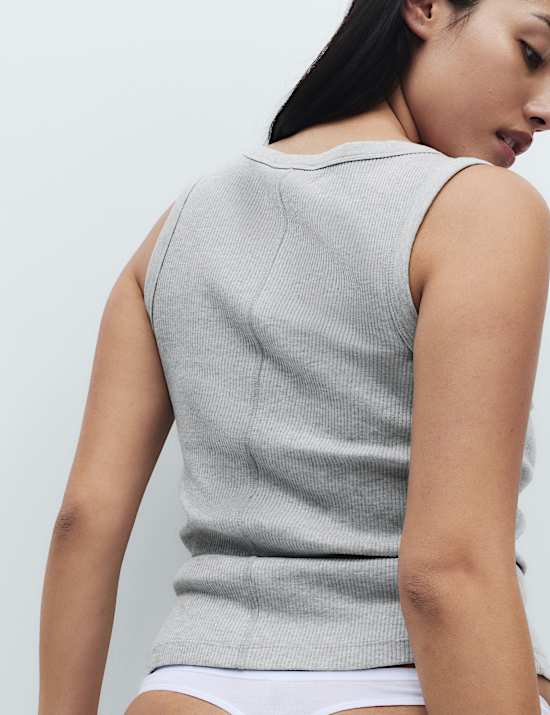 Cotton Modal Ribbed Vest