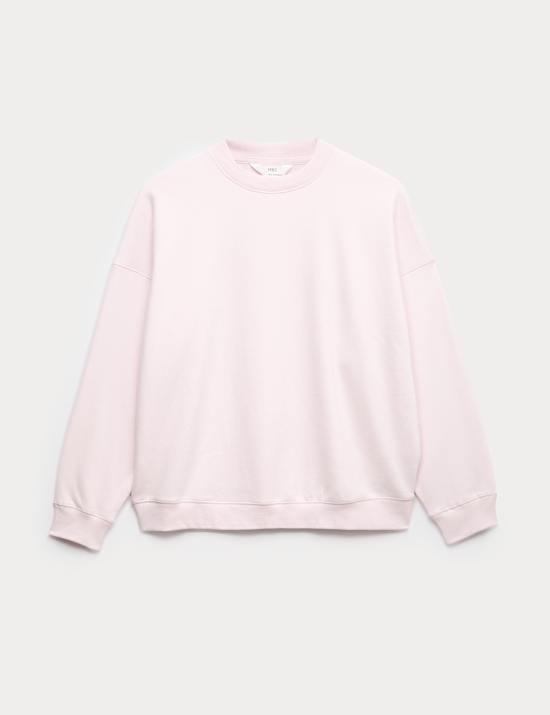 Cotton Rich Brushback Sweatshirt