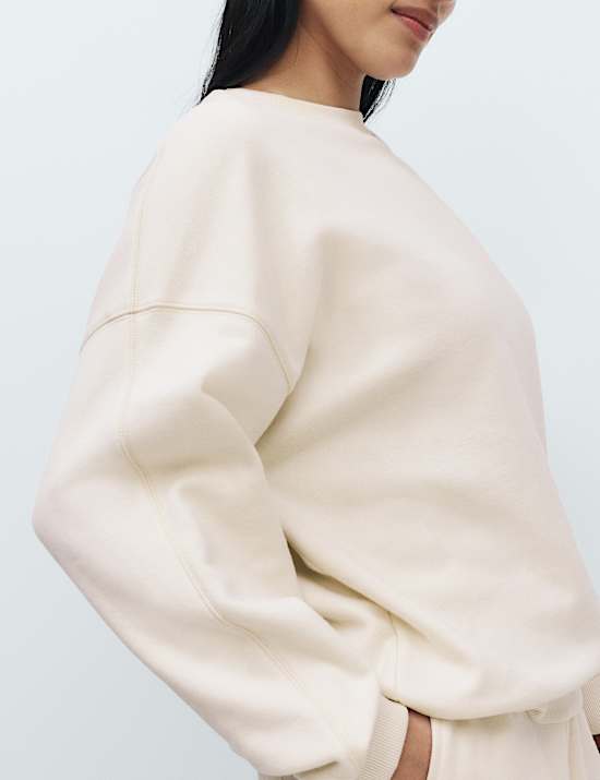 Cotton Rich Brushback Sweatshirt