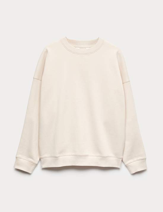Cotton Rich Brushback Sweatshirt