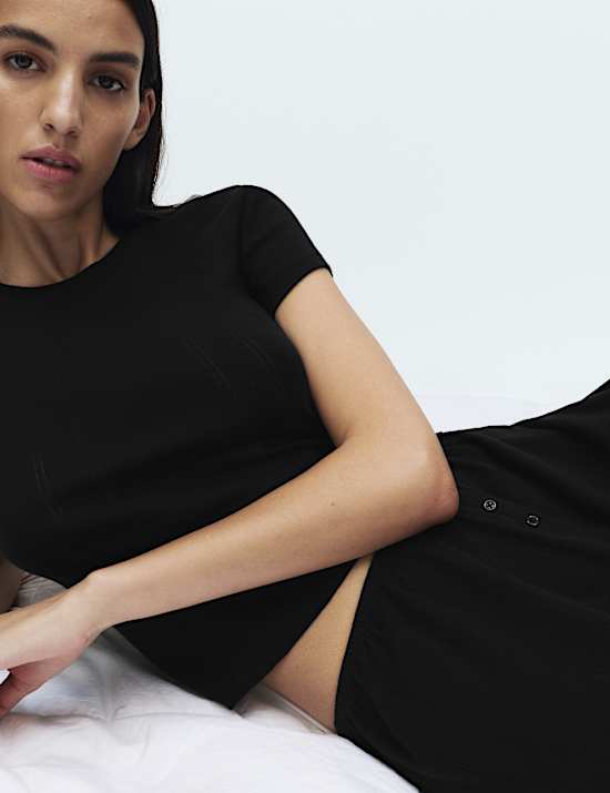 Puur katoenen pointelle-pyjamatop