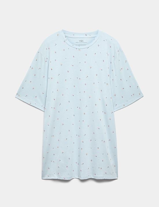 Cotton Modal Printed Relaxed Nightie