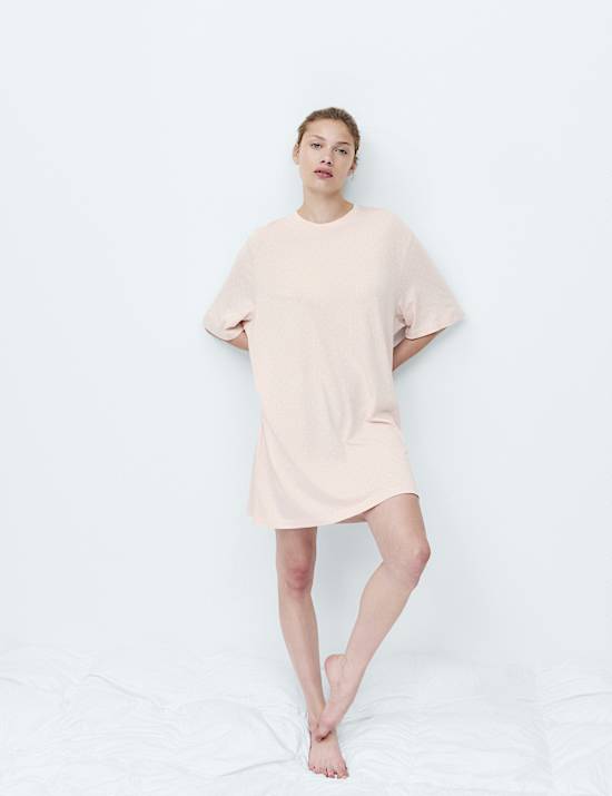 Cotton Modal Printed Relaxed Nightie